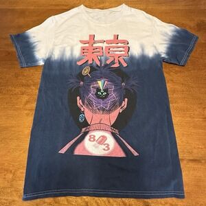 Gorillaz Noodle Cracker Island T-Shirt (Small) Tie‎ Dip